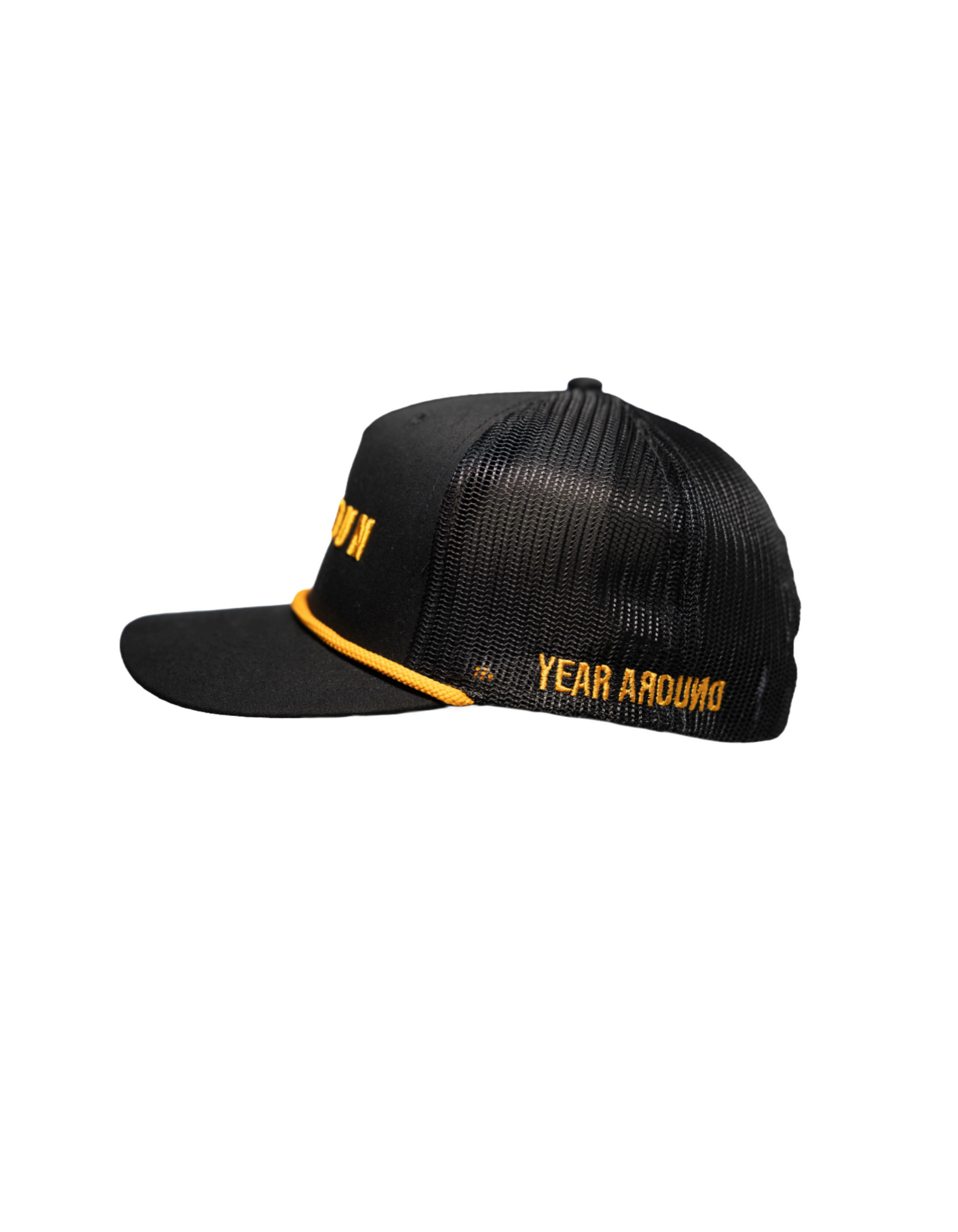 Black Calhoun Trucker Rope Hat